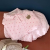 [Jemcloset] SET BỘ ĐỒ QUẦN NGẮN BÍ+ TAY NGẮN FORM RỘNG HOẠ TIẾT CHẤM BI CHẤT ĐŨI HÀN MỊN - ZALY - 8236