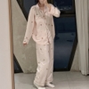 SET BỘ NGỦ DÁNG QUẦN DÀI ÁO TAY DÀI FORM RỘNG CHẤT ĐŨI MỊN HÀN - LOIN - 8219 - JEMCLOSET