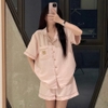 [Premium] [Jemcloset] Set đồ bộ ngủ, bộ ngủ mùa hè form rộng chất đũi Hàn mịn - BINE - 8191
