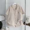 [Premium] [Jemcloset] Set đồ bộ ngủ, bộ ngủ mùa hè form rộng chất đũi Hàn mịn - BINE - 8191