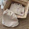 [Premium] [JEMCLOSET] SET BỘ ĐỒ ÁO TAY NGẮN + QUẦN NGẮN BÍ FORM RỘNG CHẤT VẢI ĐŨI HÀN MỊN - YUSI - 8232