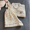 ( VẢI XÔ MUSLIN PREMIUM) SET ĐỒ BỘ NGẮN FORM RỘNG BỘ NGỦ MÙA HÈ CHẤT VẢI XÔ THOÁNG MÁT - HELEN - 8198 - JEMCLOSET
