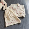 ( VẢI XÔ MUSLIN PREMIUM) SET ĐỒ BỘ NGẮN FORM RỘNG BỘ NGỦ MÙA HÈ CHẤT VẢI XÔ THOÁNG MÁT - HELEN - 8198 - JEMCLOSET