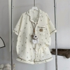 ( VẢI XÔ MUSLIN PREMIUM) SET ĐỒ BỘ NGẮN FORM RỘNG BỘ NGỦ MÙA HÈ CHẤT VẢI XÔ THOÁNG MÁT - HELEN - 8198 - JEMCLOSET