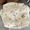 ( VẢI XÔ MUSLIN PREMIUM) SET ĐỒ BỘ NGẮN FORM RỘNG BỘ NGỦ MÙA HÈ CHẤT VẢI XÔ THOÁNG MÁT - HELEN - 8198 - JEMCLOSET
