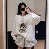 [Jemcloset] SET ĐỒ ÁO THUN TAY DÀI + QUẦN SHORT BÍ FORM RỘNG - KOSI+ZIKAT - 8248