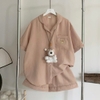[Premium] [Jemcloset] Set đồ bộ ngủ, bộ ngủ mùa hè form rộng chất đũi Hàn mịn - BINE - 8191