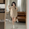 [Jemcloset] SET BỘ ĐỒ QUẦN NGẮN BÍ+ TAY NGẮN FORM RỘNG HOẠ TIẾT CHẤM BI CHẤT ĐŨI HÀN MỊN - ZALY - 8236