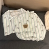 [JEMCLOSET] SET BỘ ĐỔ ÁO TAY NGẮN + QUẦN NGẮN BÍ FORM RỘNG CHẤT VẢI ĐŨI HÀN MỊN - ELIN - 8234
