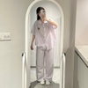 SET BỘ QUẦN DÀI + ÁO TAY NGẮN HOẠ TIẾT SỌC CHẤT ĐŨI SỌC HÀN FORM RỘNG - YOBE - 8208 - JEMCLOSET