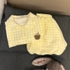 [JEMCLOSET] SET BỘ ĐỔ ÁO TAY NGẮN + QUẦN NGẮN BÍ FORM RỘNG CHẤT VẢI ĐŨI HÀN MỊN - ELIN - 8234