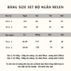 ( VẢI XÔ MUSLIN PREMIUM) SET ĐỒ BỘ NGẮN FORM RỘNG BỘ NGỦ MÙA HÈ CHẤT VẢI XÔ THOÁNG MÁT - HELEN - 8198 - JEMCLOSET