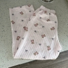 SET BỘ QUẦN DÀI + ÁO TAY NGẮN HOẠ TIẾT SỌC NƠ GẤU CHẤT ĐŨI SỌC HÀN MỊN 100% COTTON FORM RỘNG - DAEN - 8229 - JEMCLOSET
