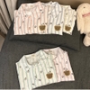 [JEMCLOSET] SET BỘ ĐỔ ÁO TAY NGẮN + QUẦN NGẮN BÍ FORM RỘNG CHẤT VẢI ĐŨI HÀN MỊN - ELIN - 8234