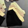 [JEMCLOSET] [PREMIUM] SET ĐỒ BỘ ÁO TAY NGẮN + QUẦN SHORT FORM RỘNG CHẤT VẢI ĐŨI HÀN MỊN - HYIN - 8235