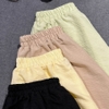 [JEMCLOSET] [PREMIUM] SET ĐỒ BỘ ÁO TAY NGẮN + QUẦN SHORT FORM RỘNG CHẤT VẢI ĐŨI HÀN MỊN - HYIN - 8235