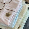 [Jemcloset] Set YOZI - Set đồ bộ, bộ đồ ngủ form rộng quần dài áo tay ngắn chất vãi đũi sọc hàn - YOZI - 8245