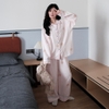 [Jemcloset] Set MIJI - Set đồ bộ, bộ đồ ngủ form rộng quần dài áo tay dài chất vãi đũi hàn - MIJI - 8246