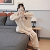 [Jemcloset] Set MYNA - Set đồ bộ 100% cotton, bộ đồ ngủ form rộng quần dài áo tay dài - MYNA - 8247
