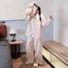 [Jemcloset] Set MYNA - Set đồ bộ 100% cotton, bộ đồ ngủ form rộng quần dài áo tay dài - MYNA - 8247