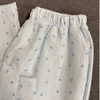 SET BỘ QUẦN DÀI + ÁO TAY NGẮN HOẠ TIẾT SỌC CHẤT ĐŨI SỌC HÀN FORM RỘNG - NEZI - 8216 - JEMCLOSET