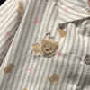 SET BỘ NGẮN FORM QUẦN BÍ HOẠ TIẾT SỌC NƠ GẤU CHẤT ĐŨI SỌC HÀN MỊN 100% COTTON FORM RỘNG - LOEN - 8226