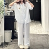 SET BỘ QUẦN DÀI + ÁO TAY NGẮN HOẠ TIẾT SỌC CHẤT ĐŨI SỌC HÀN FORM RỘNG - YOBE - 8208 - JEMCLOSET