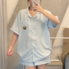 [Premium] [Jemcloset] JEHA - Set đồ bộ ngủ mùa hè áo tay ngắn + quần short form rộng chất vải cotton Hàn pha sợi spandex