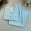 [Jemcloset] Set MYNA - Set đồ bộ 100% cotton, bộ đồ ngủ form rộng quần dài áo tay dài - MYNA - 8247