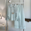 [Jemcloset] SET HENY - SET BỘ ĐỒ NGỦ QUẦN ÁO TAY DÀI CHẤM BI FORM RỘNG CHẤT VẢI ĐŨI HÀN -  HENY - 8249