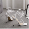 Giày/guốc sandal cao gót đan dây cao gót 9cm - Girl Accessory