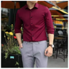 Áo sơ mi nam trơn dài tay, gấp hộp - Man Clothes