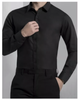 Áo Sơ Mi Nam Trơn Basic Đen vải Cotton thấm hút, chống nhăn form Slimfit - Man Clothes