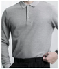 Áo Nam Dài Tay Trơn Basic Màu Xám Thanh Lịch - Man Clothes