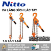 Pa lăng xích lắc tay Nitto 1.5 tấn