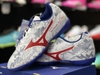 Giày bóng đá Mizuno Neo Sala Club TF Q1GB212362 Trắng kẻ xanh