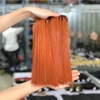 Weft human hair extension-Orange color