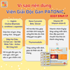Viên Giải Độc Gan PATONIC - Berlin Đức. Tăng Cường Chức Năng Gan. Hổ Trợ Men Gan Cao, Gan Nhiễm Mỡ