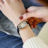 Đồng hồ nữ dây da chữ nhật số