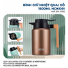 Bình giữ nhiệt quai gỗ 1500ML [ 0115 ] - ca nước Inox 304 có quai cao cấp  aladanh-net-vn