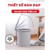 Thùng Rác Nhựa Nắp Tròn Đạp Chân 5 L, 10L Cao Cấp Việt Nhật, Thùng Rác Đạp Chân Văn Phòng, Nhà Bếp Tiện Lợi [GIÁ SỈ]