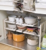 Kệ gầm bếp 2 tầng đa năng tích kiệm không gian nhà bếp,kệ để chảo xoong ,rổ rá  aladanh-net-vn