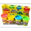 Đất nặn PlayDoh - Hộp bột nặn màu 4 hộp 226g