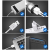 Quạt Đôi Mini Đa Năng Dùng Nguồn USB Xoay 360 Độ Công Suất Lớn Cho Ô Tô Xe Hơi Văn Phòng Gia Đình