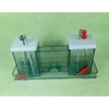Bộ Dụng Cụ Điện hóa học Dung Dịch CuSO4 NaCl Ống Thủy Tinh Hình Chữ U Đường Kính 200mm 2 Điện Cực Than Chì Dây Kẹp Cá Sấu