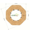 Module Bàn Cụm 8 gỗ Plywood hệ Lego chân sắt Oval HBLG020