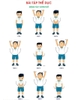 BỘ TRANH GIÁO DỤC THỂ CHẤT TIỂU HỌC: CÁC TƯ THẾ VẬN ĐỘNG CƠ BẢN