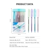 Bút bi đầu bấm Deli ARROW Xanh 0.7mm Q01330 (Combo 5 cây)