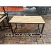 Bàn giáo viên chân sắt mặt gỗ ghép