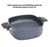 Chảo Woll 1022-62DPIL Diamond Lite Casserole Square 22x22cm – Nhập Khẩu Đức & EU